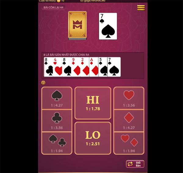 chơi Cards Hi Lo tại Nhà Cái Fun88 chơi Cards Hi Lo tại Nhà Cái Fun88