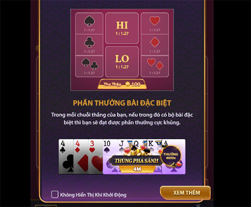 Bài Cards Hi Lo Bài Cards Hi Lo