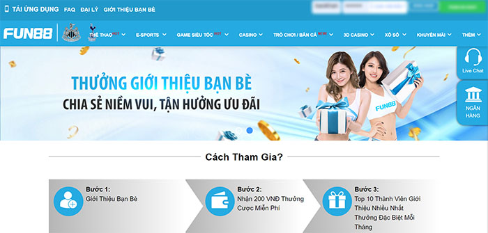 tặng tiền cược miễn phí tại Fun88 tặng tiền cược miễn phí tại Fun88