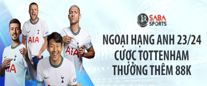 Fun88 thưởng thêm khi cược trận Tottenham Hotspur Fun88 thưởng thêm khi cược trận Tottenham Hotspur