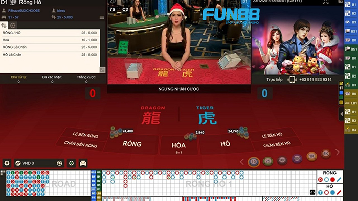 Chơi Rồng Hổ trực tuyến tại Fun88 Chơi Rồng Hổ trực tuyến tại Fun88